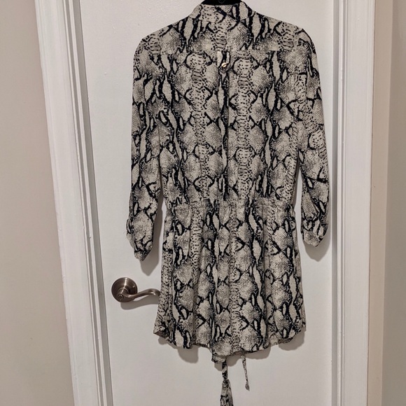 CALS Snakeskin Print Drawstring Dress - Picture 4 of 10